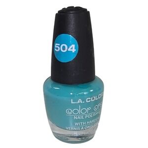 L.A. Colors Color Craze Nail Polish 504 Sea Foam Teal Blue Green with Hardener